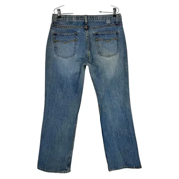 Cruel Girl Low Rise Bootcut Jeans Mid Wash Distressed 13R Rodeo Grunge - Picture 13 of 16